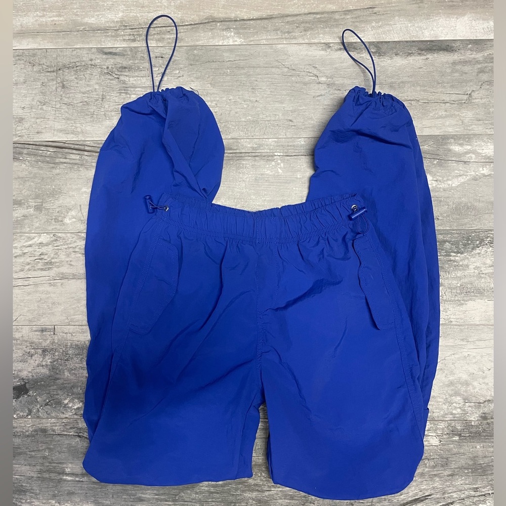 Blue Love Tree Parachute Pants